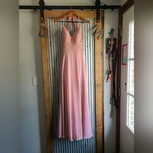 Azazie Dusty Aubrey Rose Dress